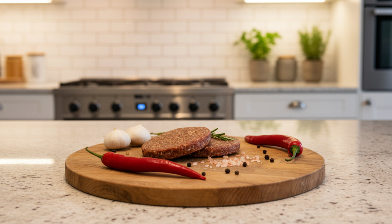 Fat angus burger fijn gekruid